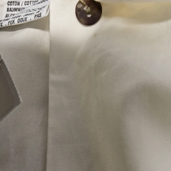 NWT Jacadi White Blouse with Red Trim size 12 Girls - Picture 4 of 5